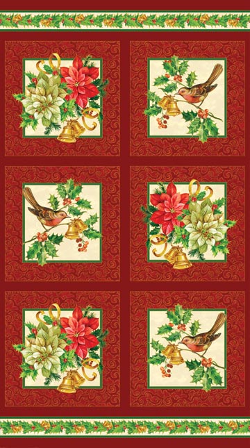 TELA NORTHCOTT METALLIC - A CHRISTMAS STORY -- nl